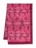 Gucci Pre-Owned snake-print chiffon scarf - Pink