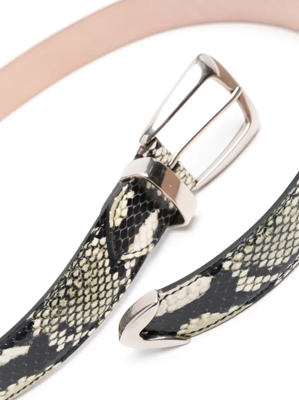 KHAITE Benny snakeskin-effect Belt | Neutrals | FARFETCH JO