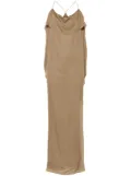 KHAITE Dandora maxi dress - Brown