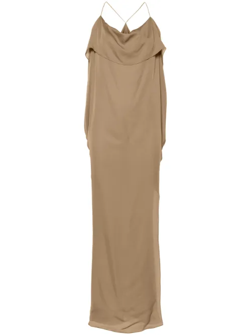 KHAITE robe longue Dandora - Marron - KHAITE - Modalova
