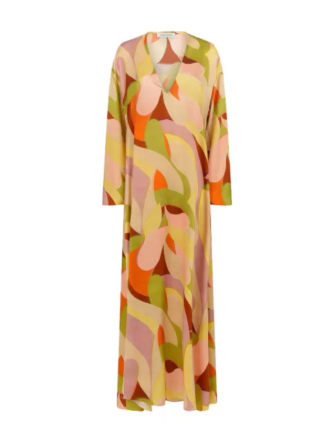 Raquel Diniz Lena abstract-print maxi dress