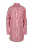 TWP candy-stripe cotton shirt dress - Red