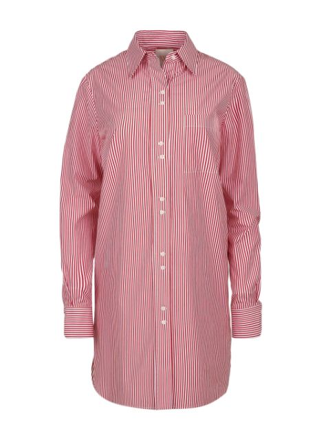 TWP candy-stripe cotton shirt dress