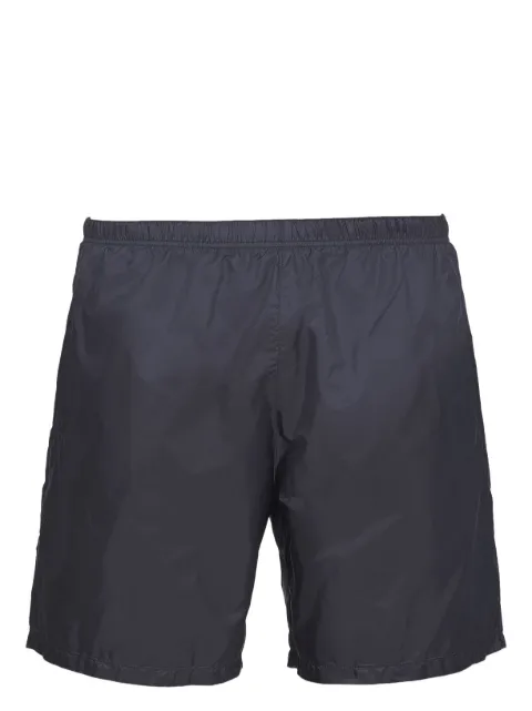 Prada logo patch recycled nylon swim shorts