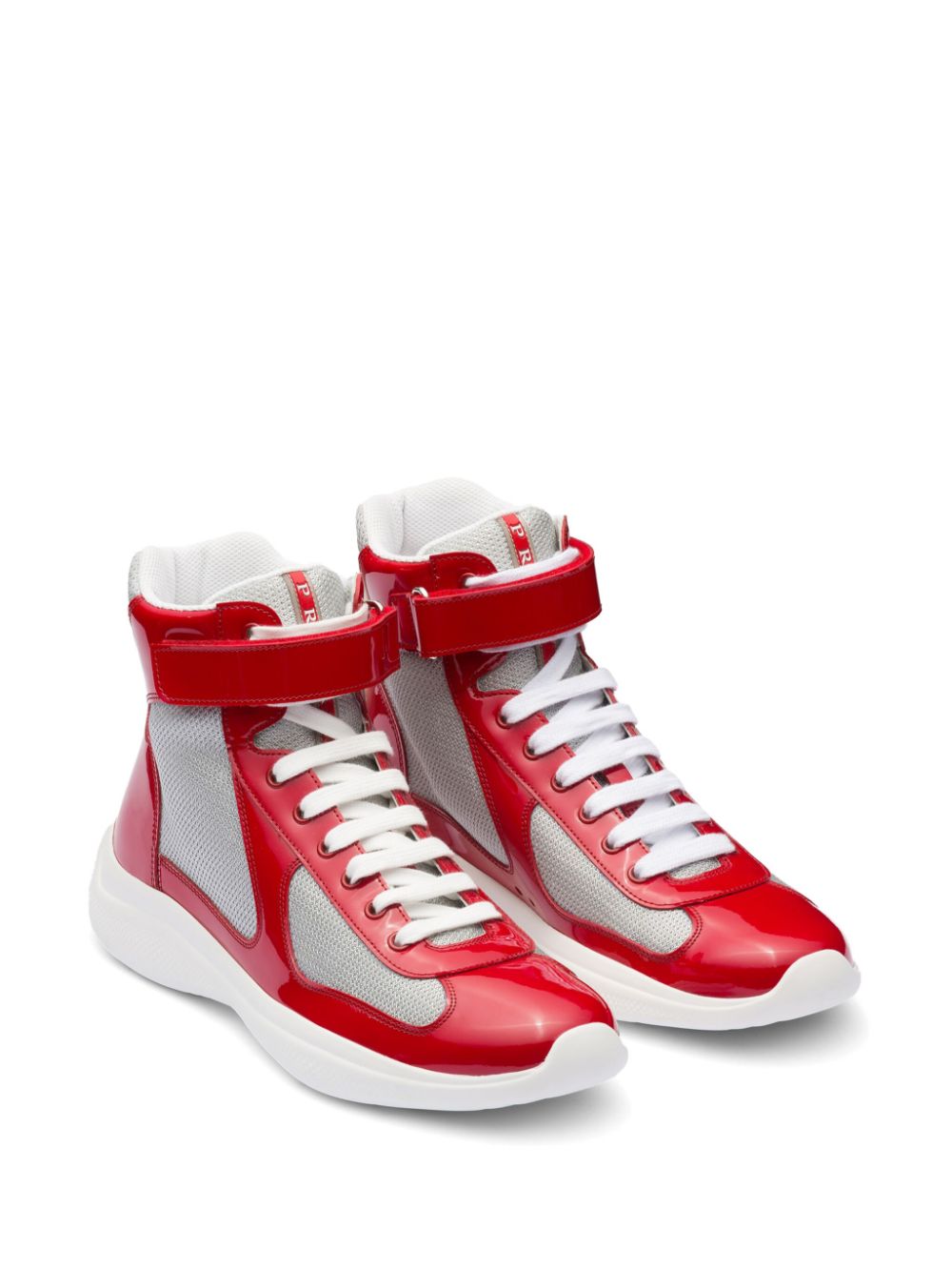 Prada America's Cup panelled sneakers - Red