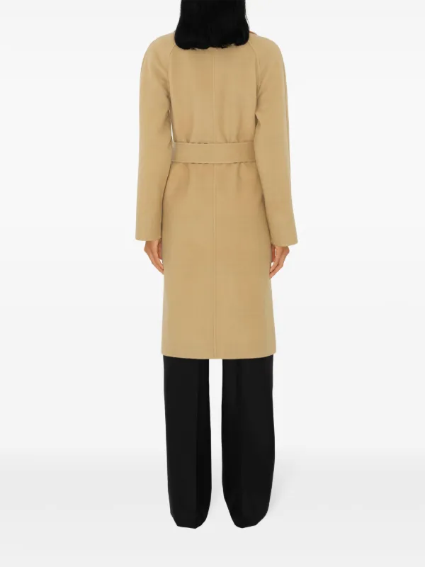 Burberry Check Wool Reversible Coat | Neutrals | FARFETCH