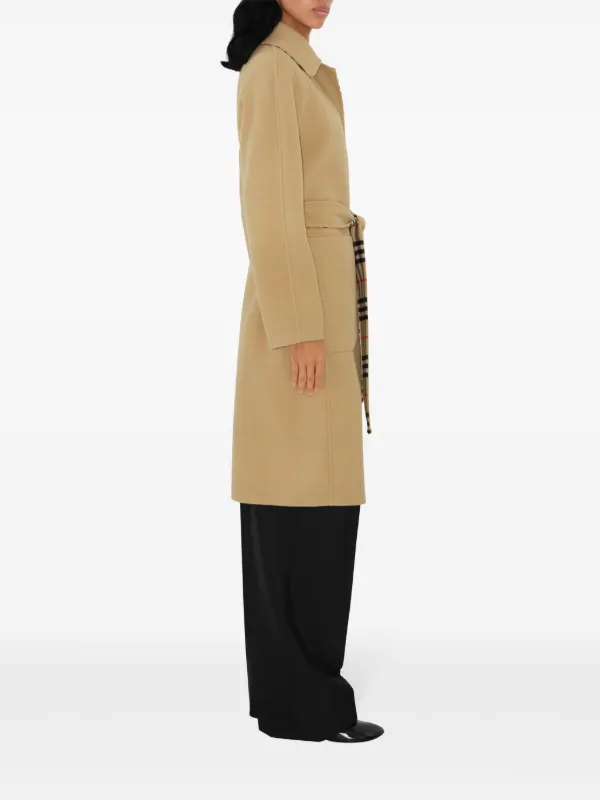 Burberry Check Wool Reversible Coat | Neutrals | FARFETCH Burberry Check Wool Reversible Coat | Neutrals | FARFETCH