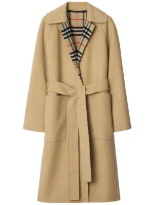 Burberry Long Gabardine Car Coat | Neutrals | FARFETCH