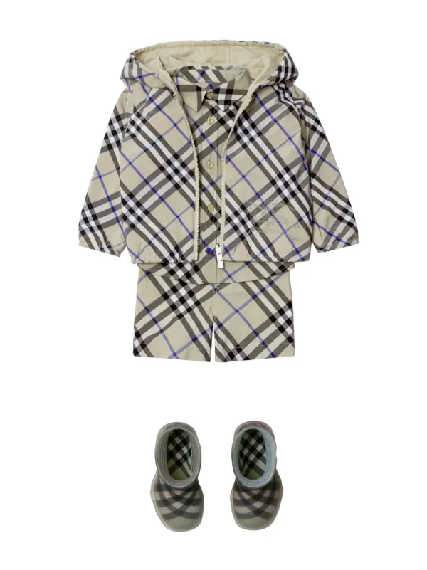 Burberry Kids チェック シャツ | ニュートラル | FARFETCH JP