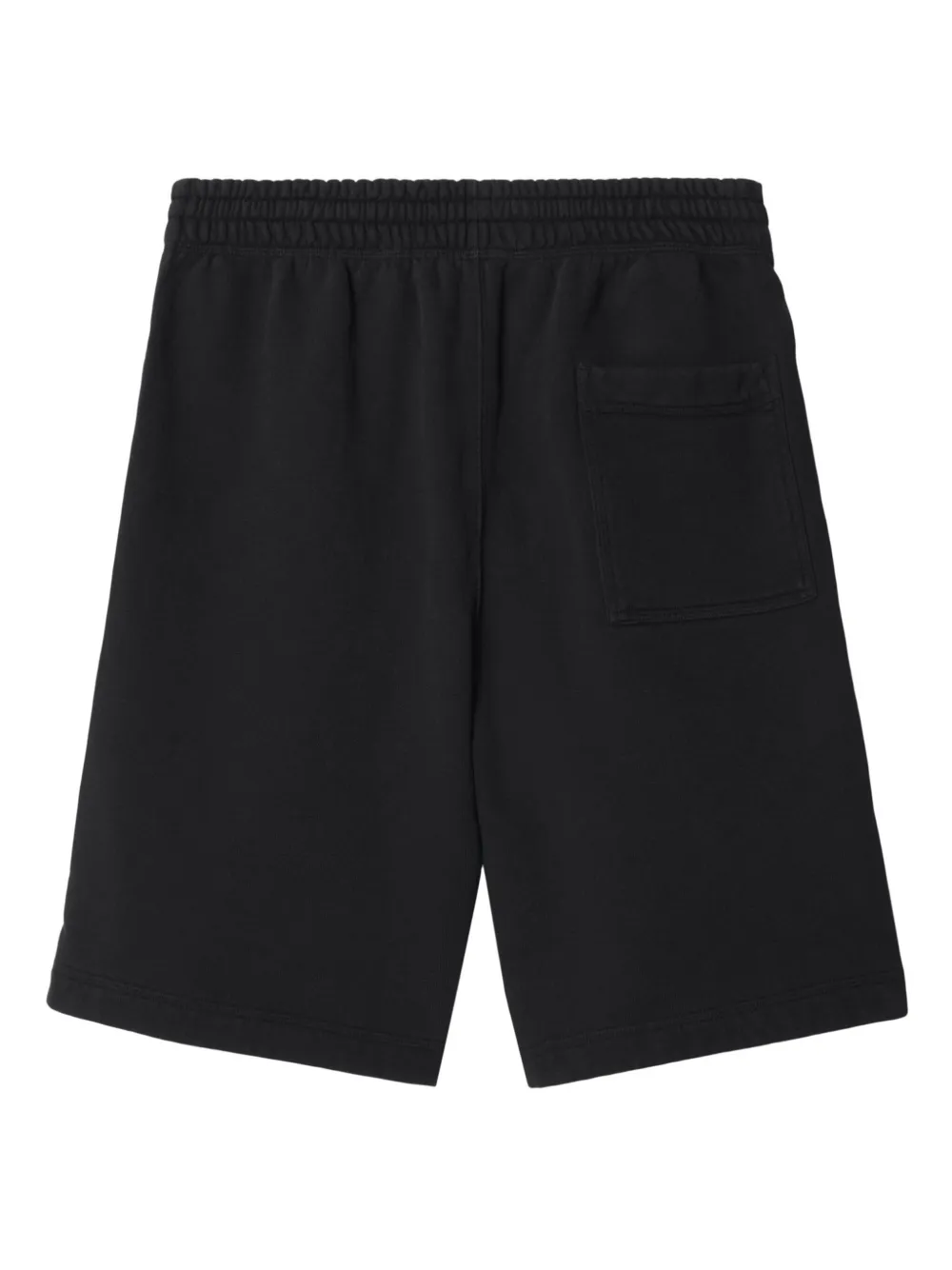 Shop Burberry Ekd-embroidered Cotton Track Shorts In Schwarz