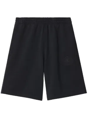 Burberry panel-detail wool shorts - Black