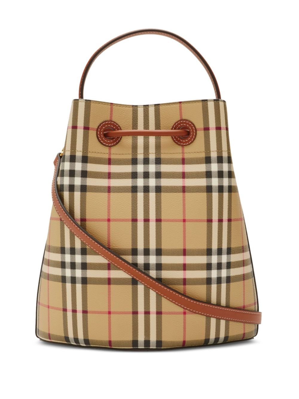 Burberry small TB leather bucket bag - Beige