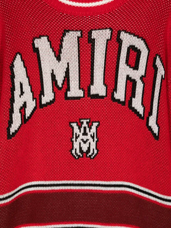 AMIRI 12y トップス AMIRI KIDS 22 Striped Jacquard Jumper | Red | FARFETCH