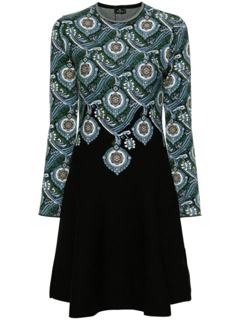 ETRO jacquard-pattern knitted dress 