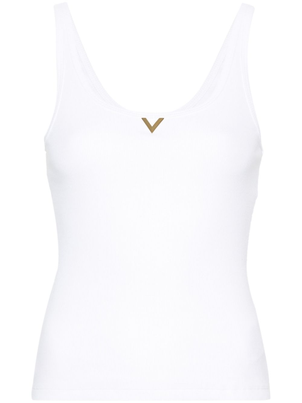 VALENTINO VLOGO RIBBED TANK TOP