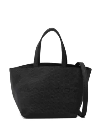 Alexander Wang◆「パンチ スモール」トートバッグ Punch Mini Tote Bag in Crackle Patent Leather in BLACK