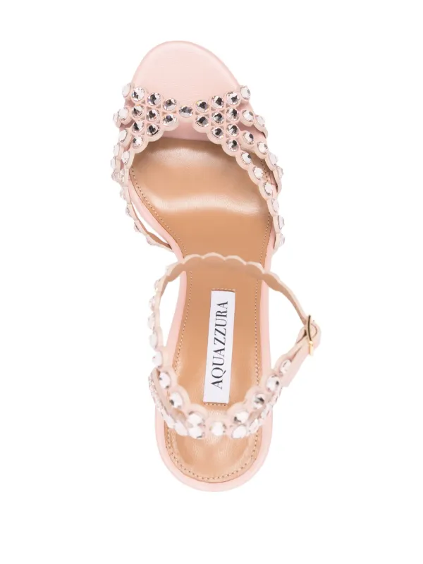 Aquazzura Tequila 85mm Sandals Pink FARFETCH IN