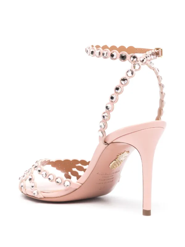 Aquazzura Tequila 85mm Sandals Pink FARFETCH PH
