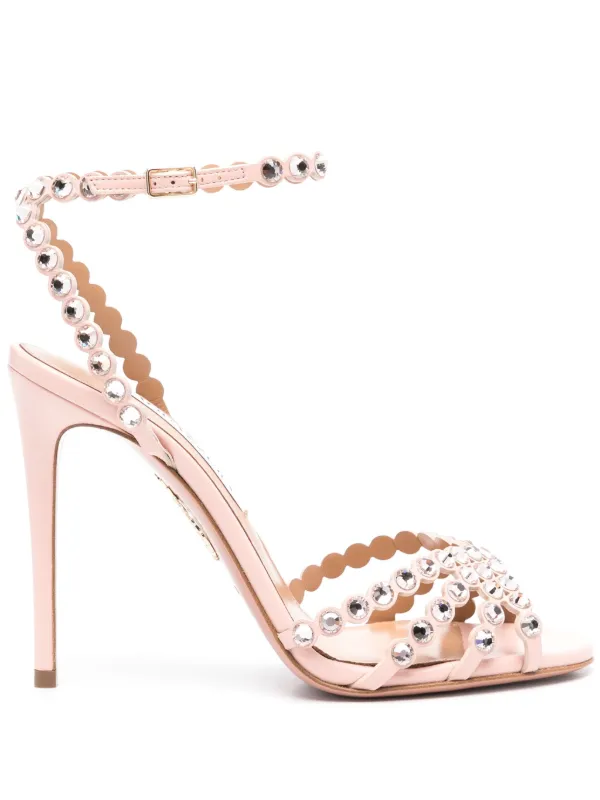 Aquazzura Tequila 105mm Sandals Pink FARFETCH VN