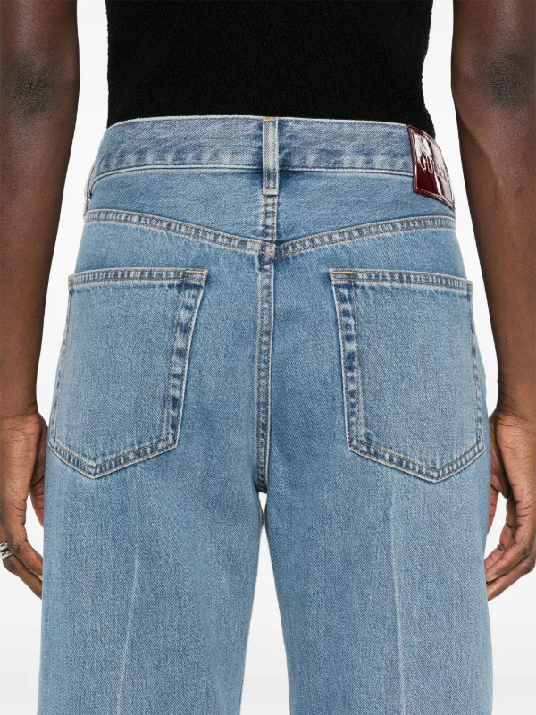 GUCCI★素敵！STRETCH Skinny LOGO PATCH High Waist JEANS Gucci logo-patch Straight Jeans | Blue | FARFETCH