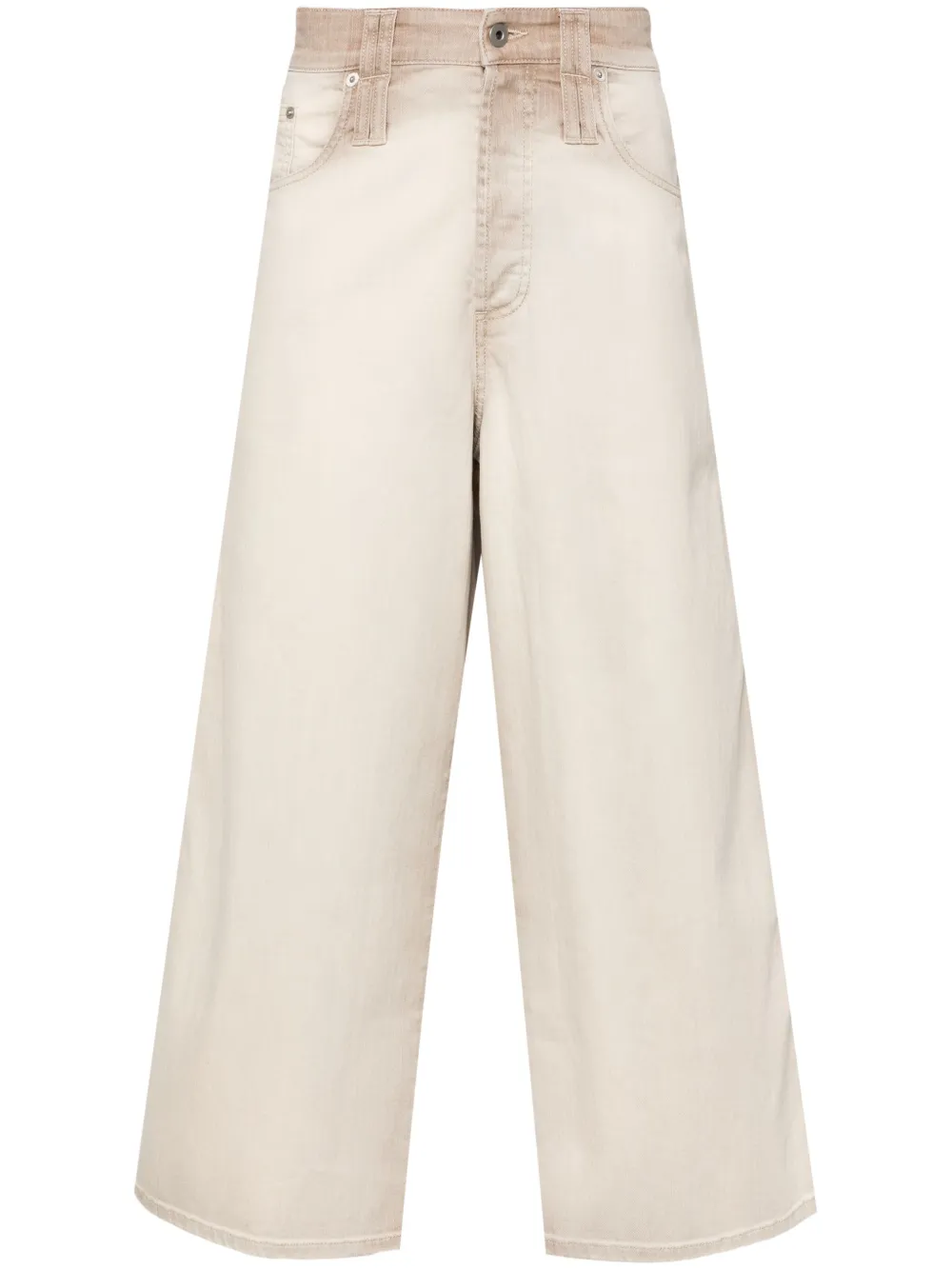 cropped straight-leg trousers