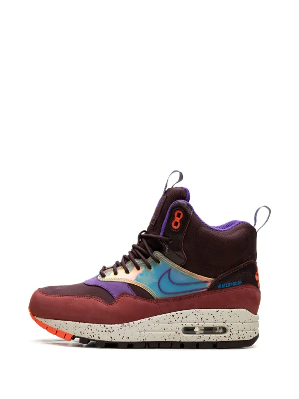 Nike Botas Estilo Tenis Air Max 1 Mid Rojo FARFETCH CO