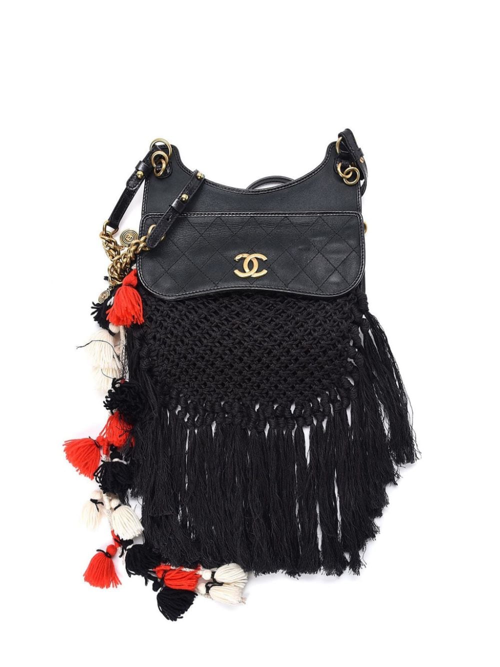 Pre-owned Chanel Dubai Resort Shoulder Bag In Black