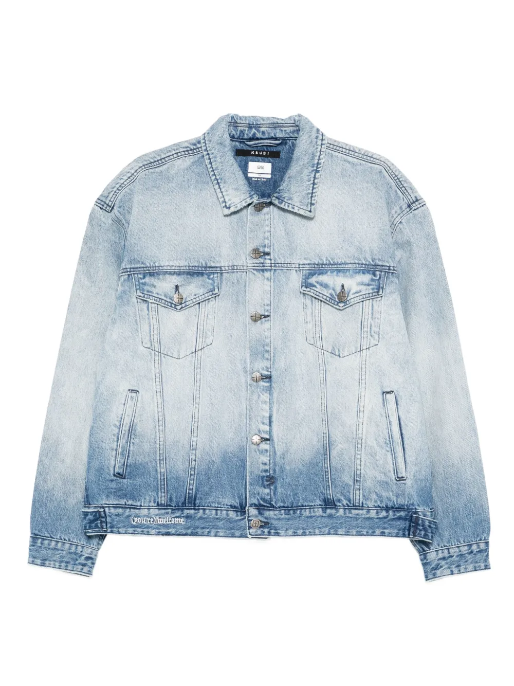 Ksubi Denim jack Blauw