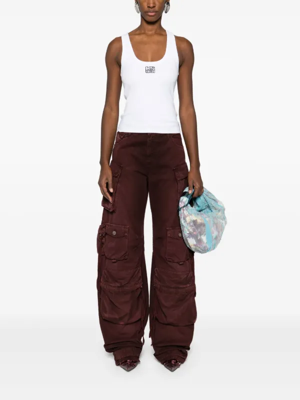 Ksubi Stacked Origin Ribbed Tank Top | White | FARFETCH ZA