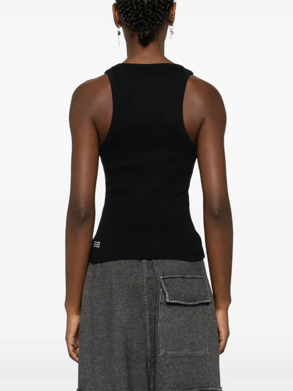 Ksubi Stacked Origin Ribbed Tank Top | Black | FARFETCH