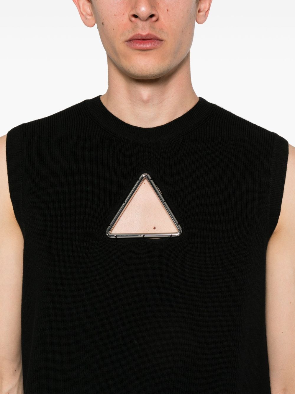 Coperni Triangle sleeveless knitted top Men