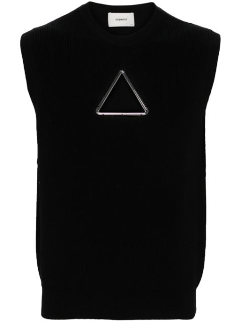 Affordable Coperni Triangle sleeveless knitted top Women