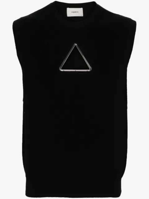 Coperni top tejido estilo triángulo