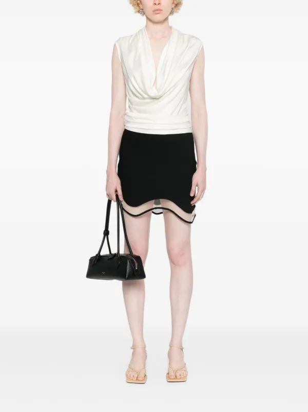 ミニスカート NENSI DOJAKA Women Skirts NDAW23SKT032 BLACK Nensi Dojaka Heartbeat Mini Skirt | Black | FARFETCH