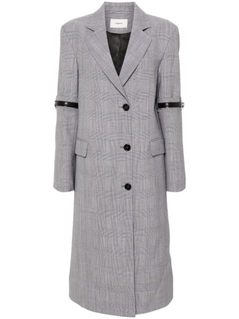 Coperni checked midi coat