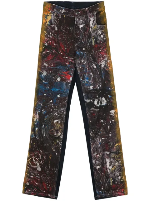 Charles Jeffrey Loverboy Exclusive Painted Art cotton jeans