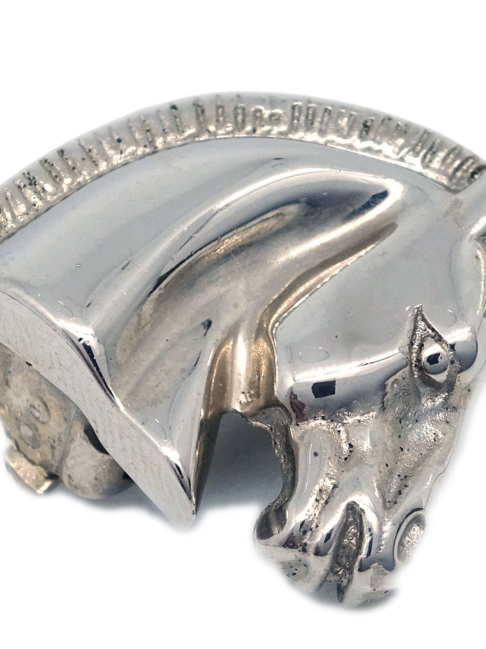 Hermès Pre-Owned 1990-2000s oorclips met paardenkop - Zilver