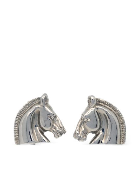 Hermes 1990-2000s Horse Head clip-on earrings Women