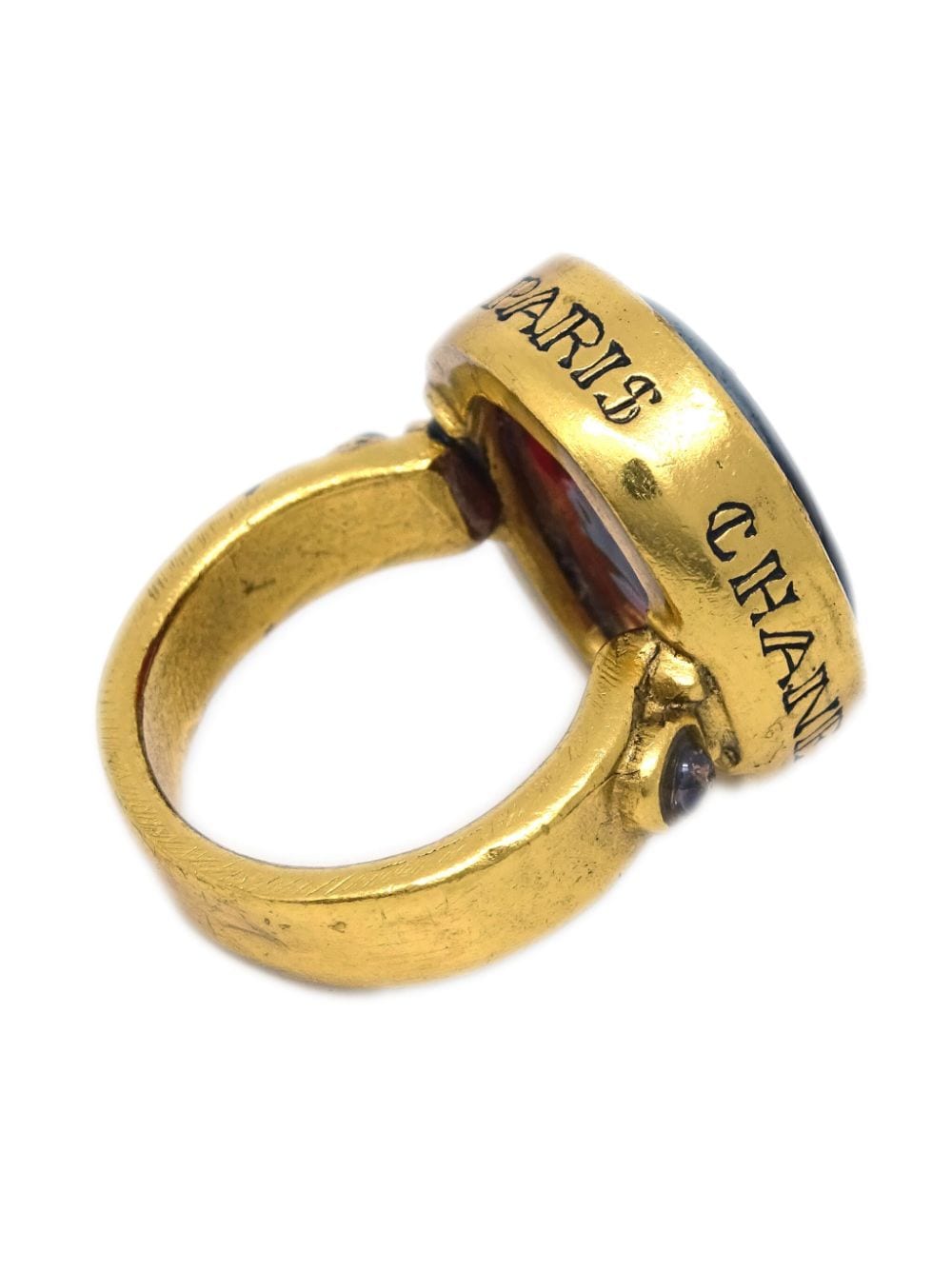 CHANEL Pre-Owned 1990-2000s CC vergulde ring - Goud