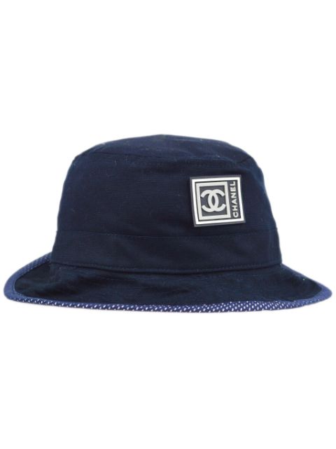 CHANEL 1990-2000s Sports line bucket hat Women