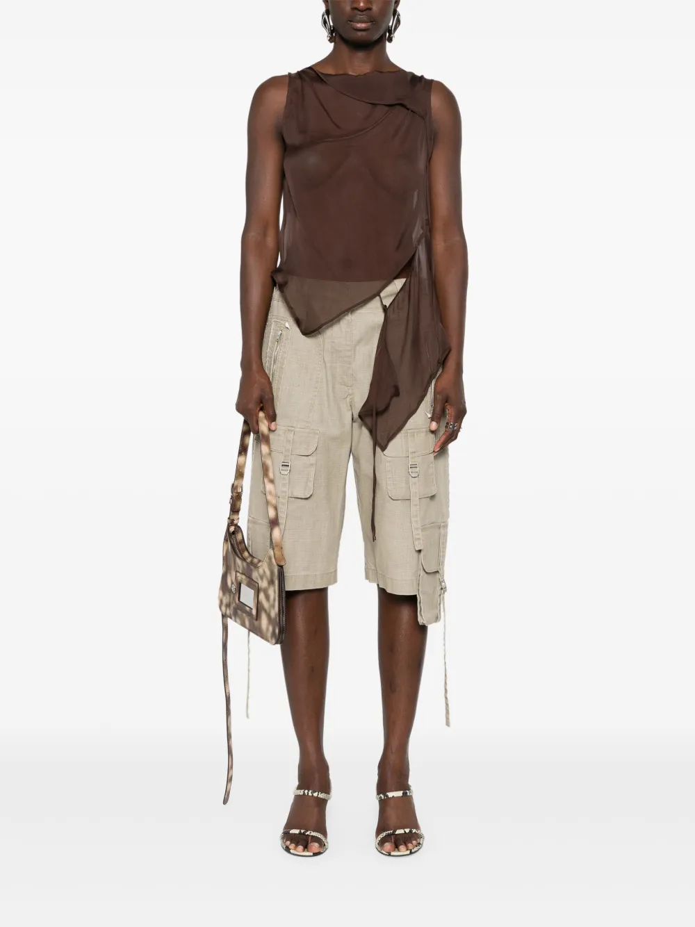 Paloma Wool Sato zijden tanktop - Bruin