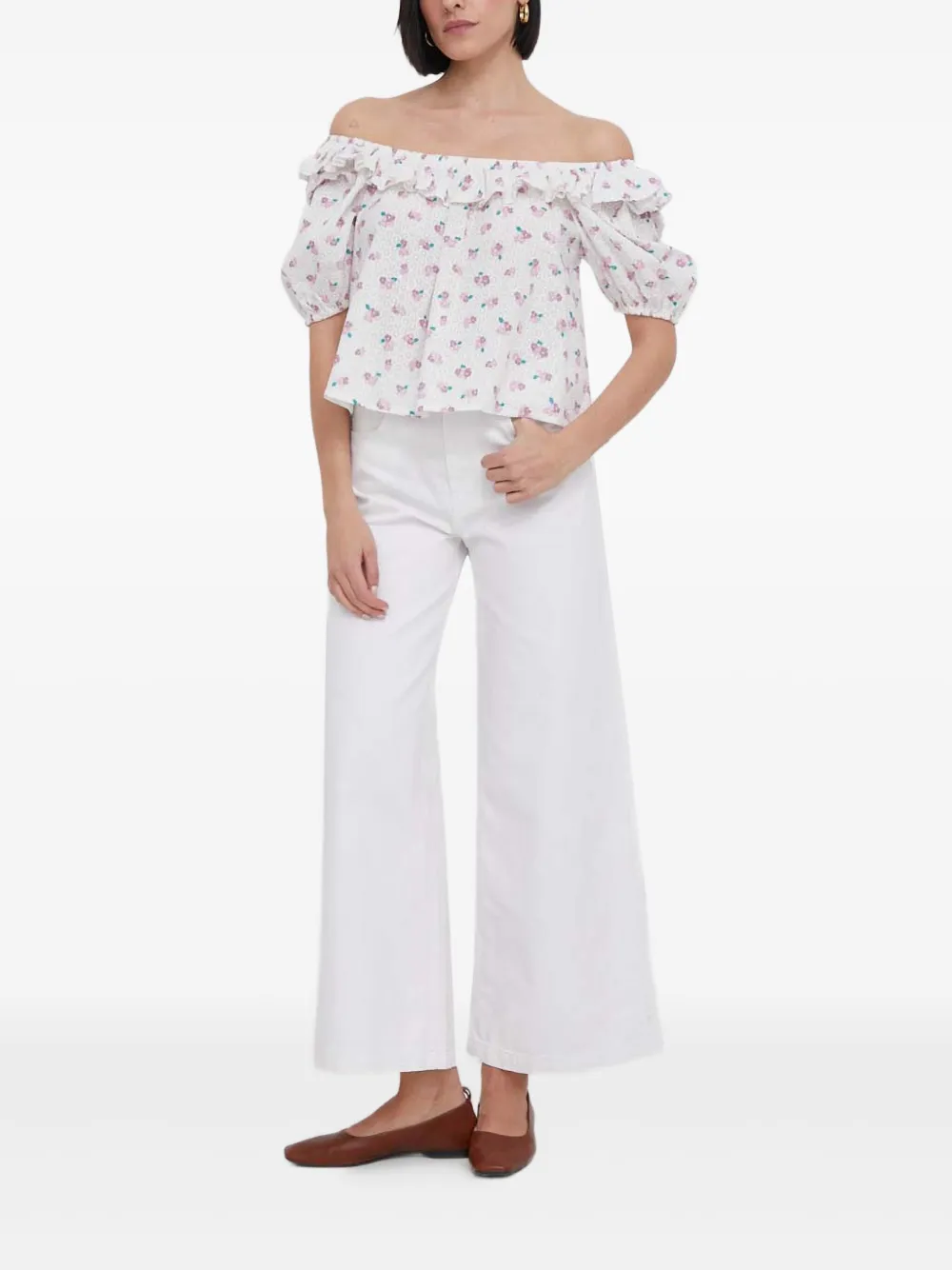 Barbour floral-print off-the-shoulder top | Blouses | Image 2