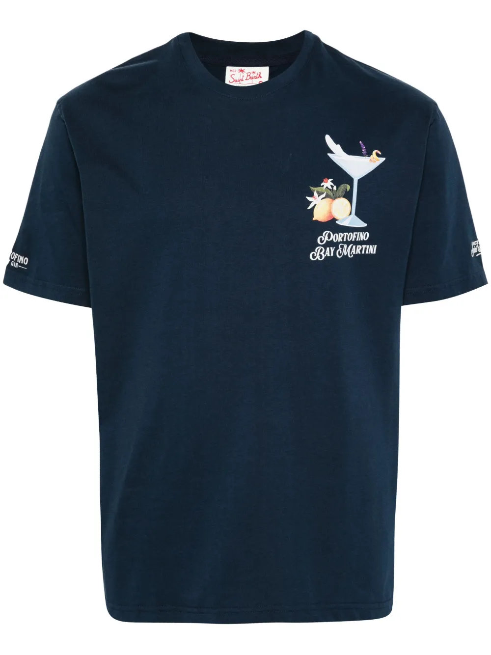 MC2 Saint Barth T-shirt met print Blauw