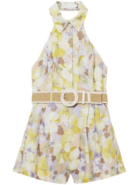 ZIMMERMANN Pop floral-print playsuit