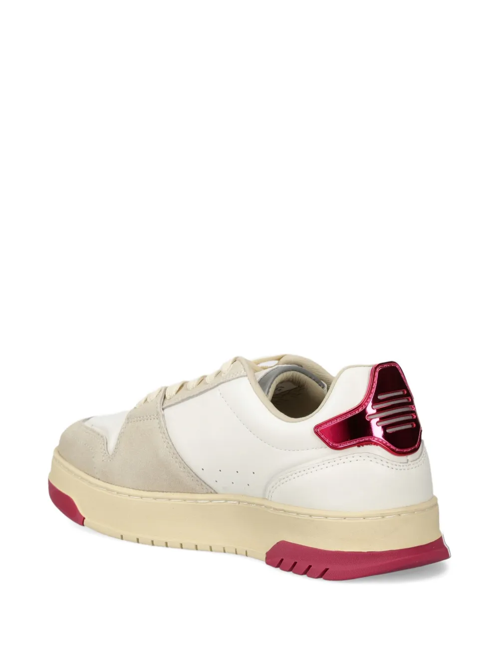 Blauer panelled lace-up sneakers White