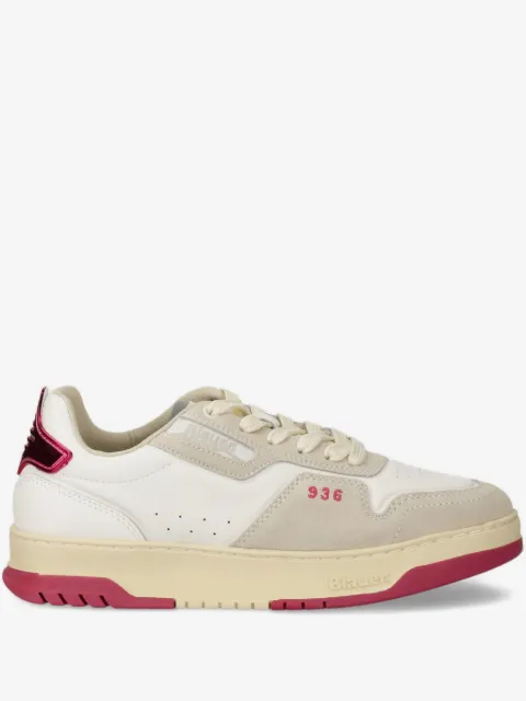 Blauer panelled lace-up sneakers