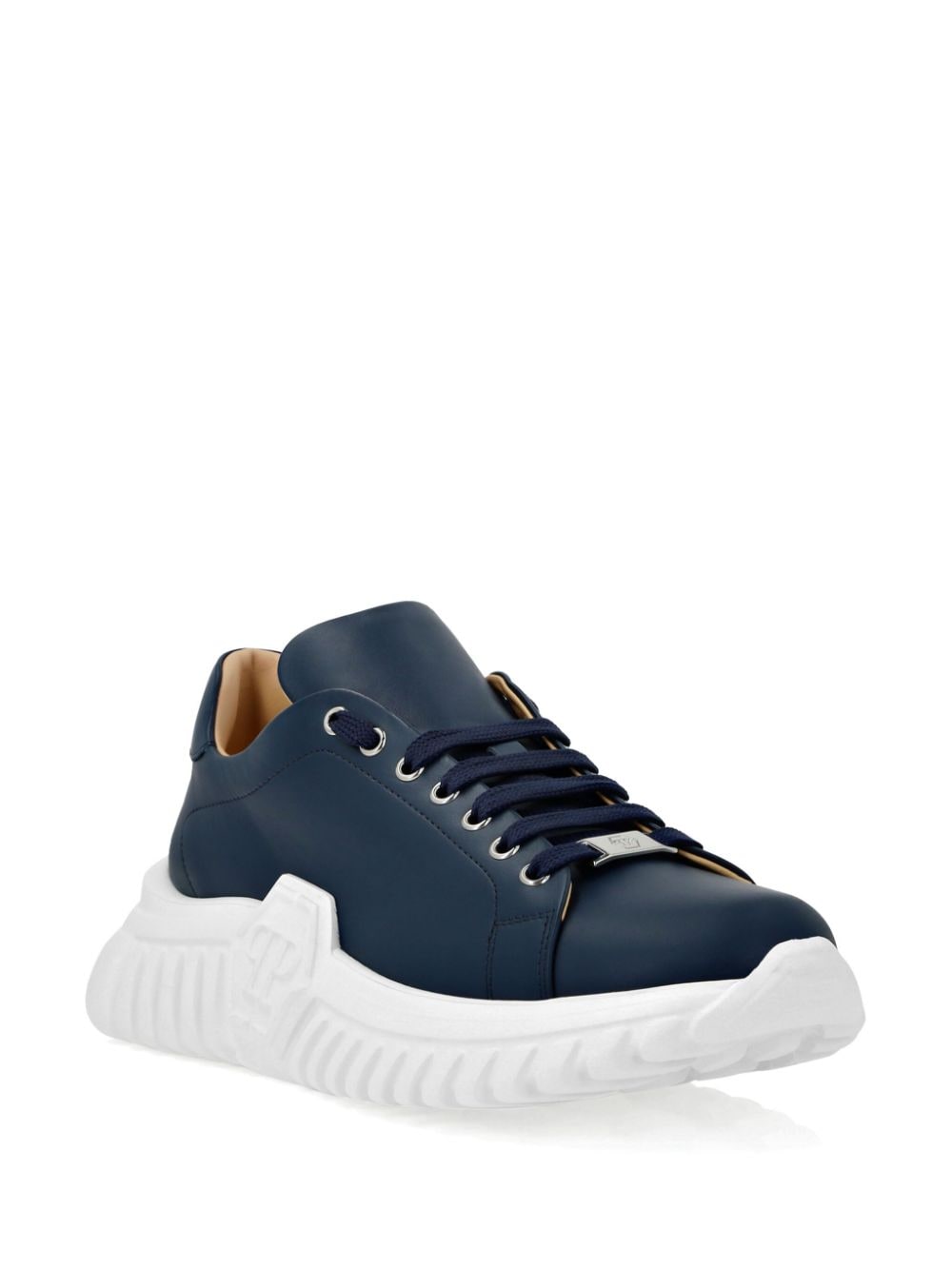 Philipp Plein Supersonic leren sneakers - Blauw