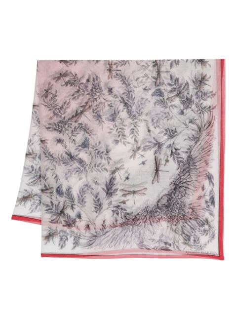 Alexander McQueen floral-print silk scarf Women