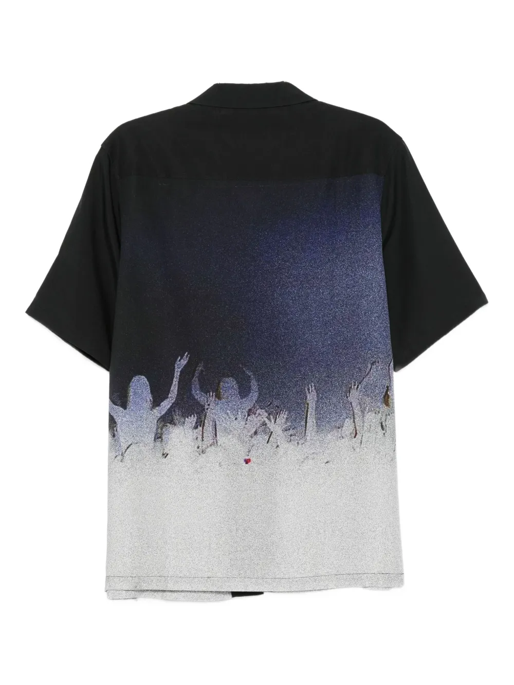 Ksubi crowd-print resort shirt Zwart