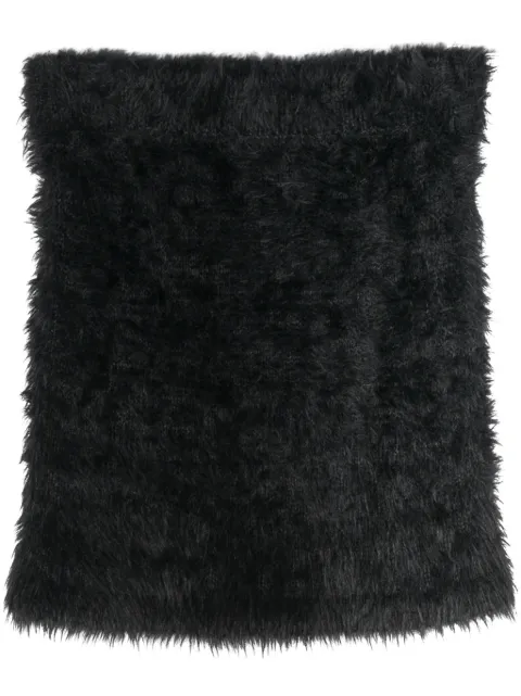 Martine Rose Hairy brushed miniskirt